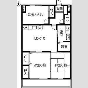 3LDK 間取り図