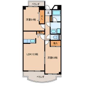 2LDK 間取り図