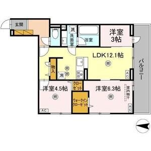 3LDK 間取り図