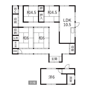 4LDK 間取り図