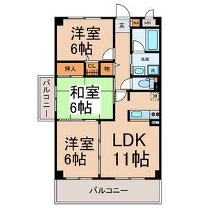 3LDK 間取り図