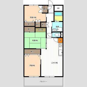 3LDK 間取り図
