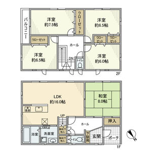5LDK 間取り図