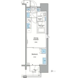 1DK 間取り図