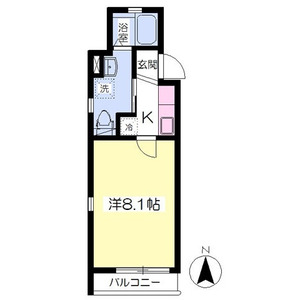 1K 間取り図