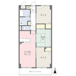3LDK 間取り図