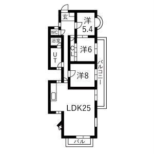 4DK 間取り図