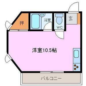 ワンルーム 間取り図