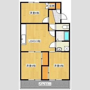 3LDK 間取り図