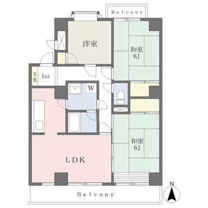 3LDK 間取り図