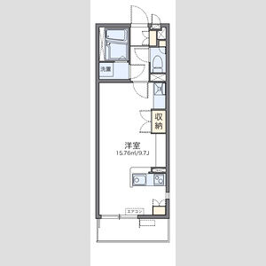 ワンルーム 間取り図
