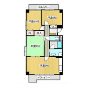 3LDK 間取り図