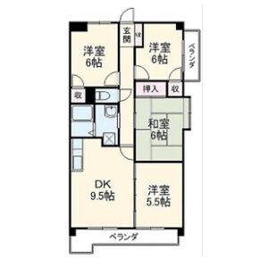 4DK 間取り図