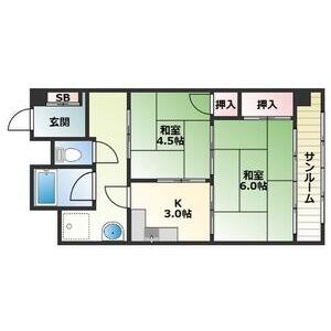 2K 間取り図