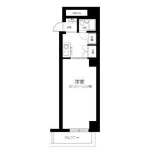 ワンルーム 間取り図