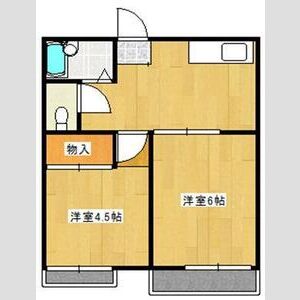 2DK 間取り図