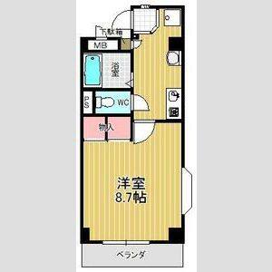 1K 間取り図