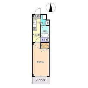1K 間取り図