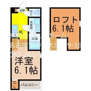 1K 間取り図