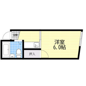 1K 間取り図