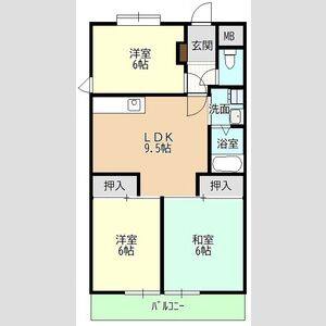 3LDK 間取り図