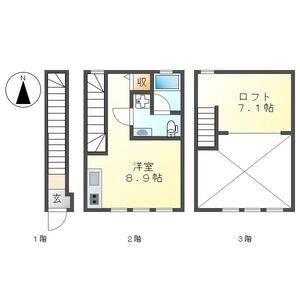 ワンルーム 間取り図