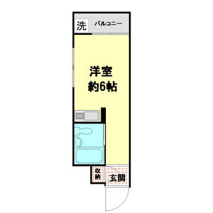 ワンルーム 間取り図