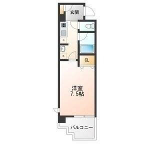 1K 間取り図