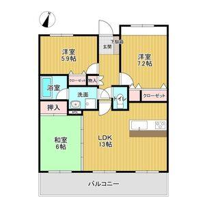 3LDK 間取り図