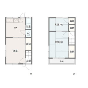 3DK 間取り図