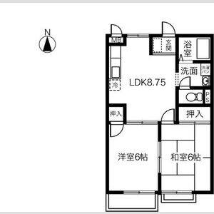 2LDK 間取り図