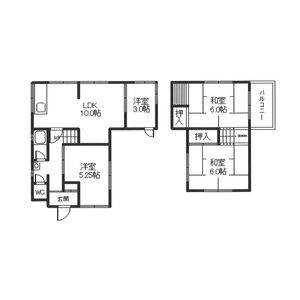 3LDK 間取り図