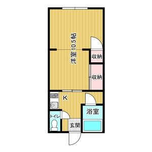 1K 間取り図