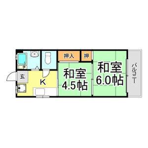 1K 間取り図