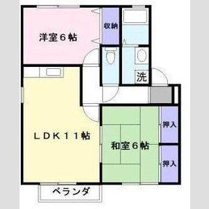2LDK 間取り図