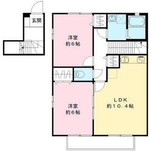 2LDK 間取り図