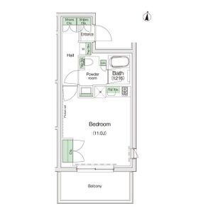 ワンルーム 間取り図