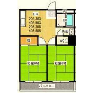 2DK 間取り図