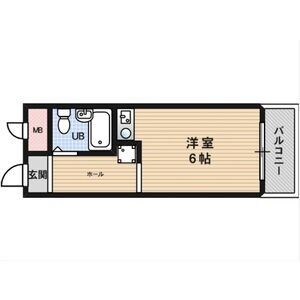 1K 間取り図