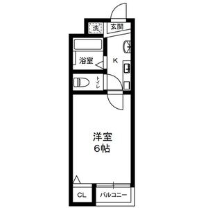 1K 間取り図