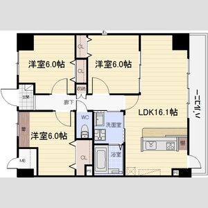 3LDK 間取り図