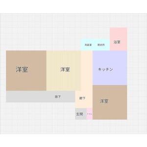 3DK 間取り図