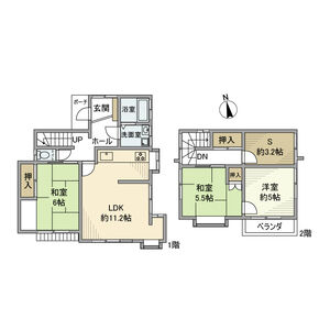 3LDK 間取り図