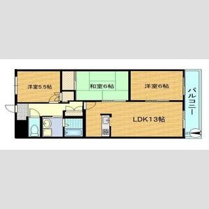 3LDK 間取り図
