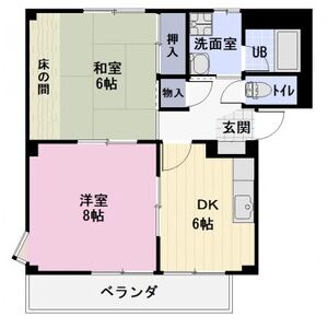 2DK 間取り図