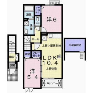 2LDK 間取り図