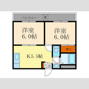 2K 間取り図