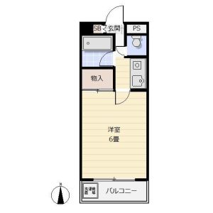 1K 間取り図