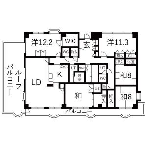 5LDK 間取り図