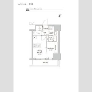 1DK 間取り図